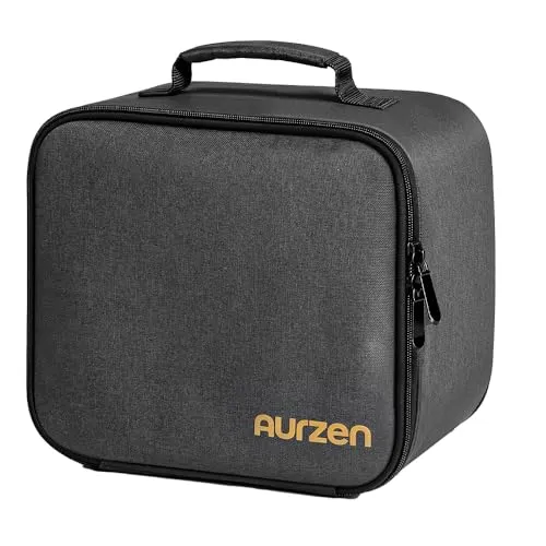 Aurzen Beamer Tasche Tragbare Projektortasche mit Zubehörtaschen, Projector Case, Aufbewahrungs- und Reiseetui