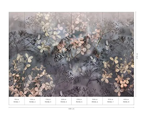 2236-10 Art Edition - GMK Holunderblüten Tapete - Ansatzfreie Tapete mit Textilstruktur, einfach anzubringen und rückstandslos abziehbar – ideal für unkomplizierte Renovierungen.