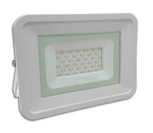 Optonica FL30-A3 LED-Fluter, 30 W, 2250 lm, weiss, IP65, 2800 K