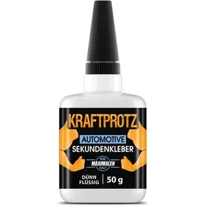 Kraftprotz Sekundenkleber KFZ und Motorrad, KPDFA50, flüssig, extra stark, wasserfest, 50g
