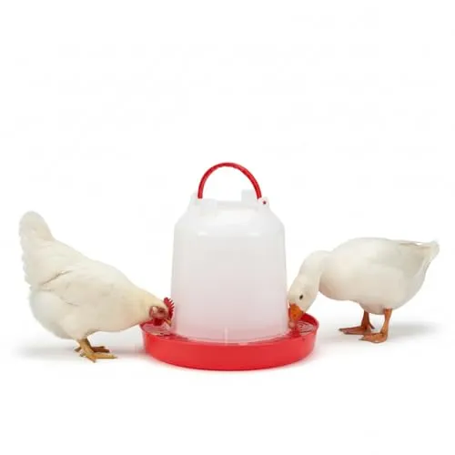 Melko Geflügeltränke 11L Wachteln Hühnertränke Wasserspender Hühner Getränkeautomat Futterspender