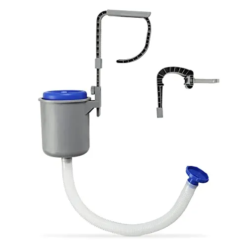 Bestlivings Pool-Oberflächenskimmer - Poolskimmer für einfache Reinigung, inkl. 2 Anschlussadapter für Aufstellpools, kompatibel mit Filterpumpen ab 2006 l/h - hält Wasseroberfläche sauber und schützt die Pumpe.