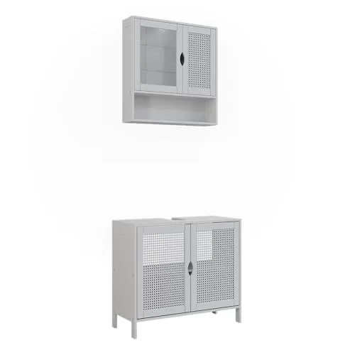 Vicco Badmöbel-Set Liora, Weiß, 68 cm – Stilvolles Badezimmermöbel - Das elegante Badmöbel-Set „Liora“ vereint Funktionalität und Design. Mit hochwertigem Material und viel Stauraum sorgt es für Ordnung und eine ansprechende Optik in Ihrem Badezimmer.