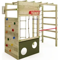 FATMOOSE Klettergerüst CleverClimber – Multifunktionales Klettergerüst mit Basketballkorb