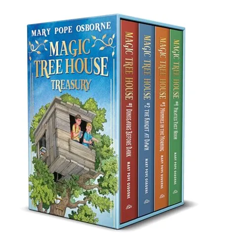 Magic Tree House 1-4 Treasury Boxed Set: Dinosaurs Before Dark / the Knight at Dawn / Mummies in the Morning / Pirates Past Noon