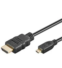 BIGtec High Speed 1m micro HDMI Kabel with Ethernet HDMI micro Kabel A/D