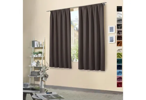 heimtexland Verdunkelungsvorhang - Thermo Vorhänge mit Kräuselband - Thermovorhänge, blickdicht und energiesparend, bieten optimalen Sonnenschutz und Kälteisolierung, ideal für ein angenehmes Raumklima.