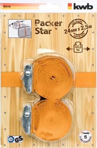 Zurrgurt mit Klemmverschluss, 2,5 m