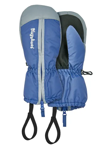 Playshoes Fäustling mit Reißverschluss Unisex Kinder Winter-Handschuhe, Blau - Handschuhe & Fäustlinge für Jungen, mit 3M Thinsulate Technik für warme Hände und praktischem Reißverschluss für einfaches An- und Ausziehen.