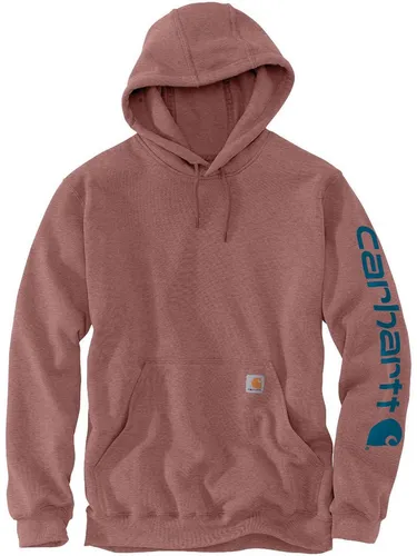 Carhartt Herren Sleeve Logo Hooded Sweatshirt - Sweatshirts für Herren, bequemer LOOSE FIT mit elastischen Bündchen und verstellbarem Kapuzenzug für optimalen Tragekomfort.