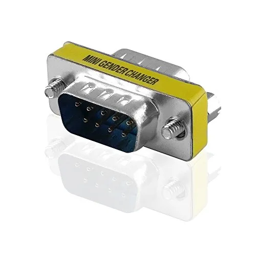 BestPlug D-SUB 9pol Adapter Verbindungsstück, D-SUB Stecker auf D-SUB Stecker, Metallausführung