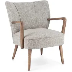 Sessel Moritz aus Stoff, Hellgrau von Bizzotto