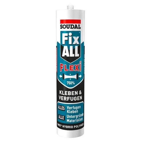 Soudal FIX ALL FLEXI Hybrid Polymer Klebstoff Dichtstoff grau 290ml Kartusche 770158