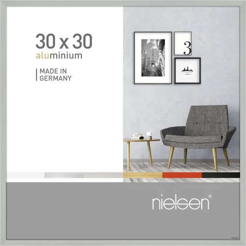 nielsen Einzelrahmen Aluminiumrahmen Pixel - Elegante Bilderrahmen in verschiedenen Farben - Einzelrahmen aus Aluminium mit schmalem, geneigtem Profil, ideal für Fotografien und Poster. Erhältlich in 6 Farben und mit Premiumglas ausgestattet.