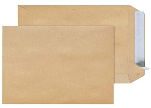 Stück Versandtaschen C5 ohne Fenster 90 g/qm braun haftklebend 500