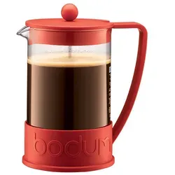 Bodum French Press Brazil Kaffeebereiter rot – Aromatischer Kaffeegenuss