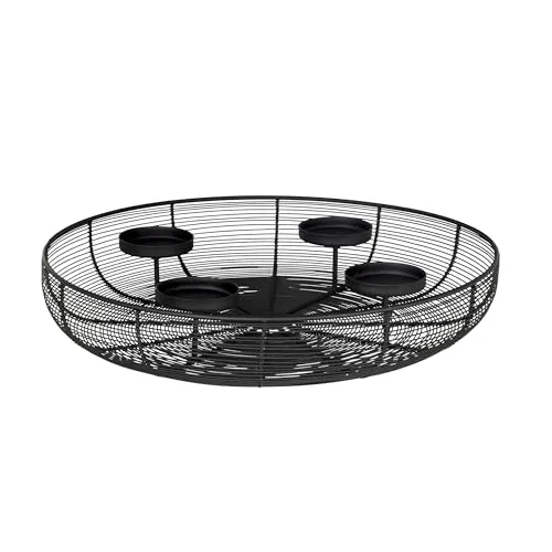 EGLO Living Kerzenständer Hagony - Elegant und zeitlos - Kerzenständer, H8 x Ø45 cm, verleiht jedem Raum eine stilvolle Atmosphäre und ist perfekt für gemütliche Abende.