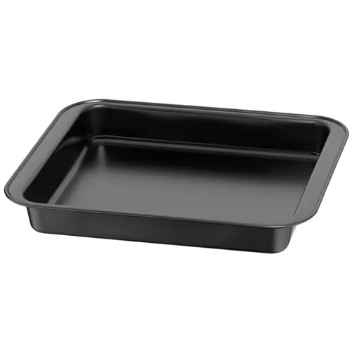 Original Kaiser Classic Brat- und Auflaufform 29 x 23 x 4 cm, Backblech antihaftbeschichtet, extra hoher Rand, praktischer Griffrand, optimale Wärmeleitung, Schwarz