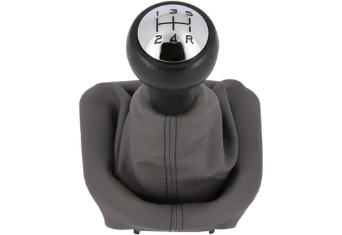 RECAMBO Schalthebel Schaltknauf, Schaltsack, Wahlhebel, Kappe für Citroen C3, 2002-2017, Plug & Play, Auto Schalthebel Schaltmanschette, grau