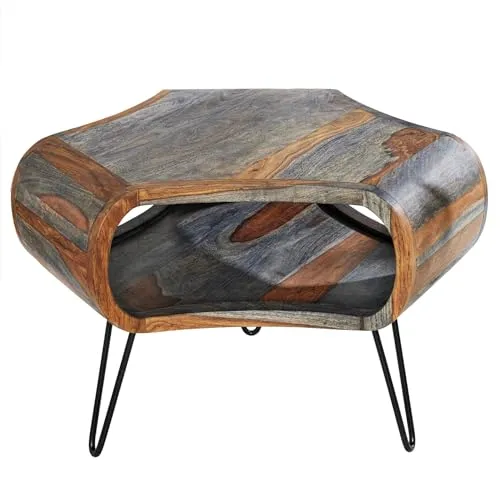 Retro Couchtisch Organic Living 70cm grau von Riess-Ambiente