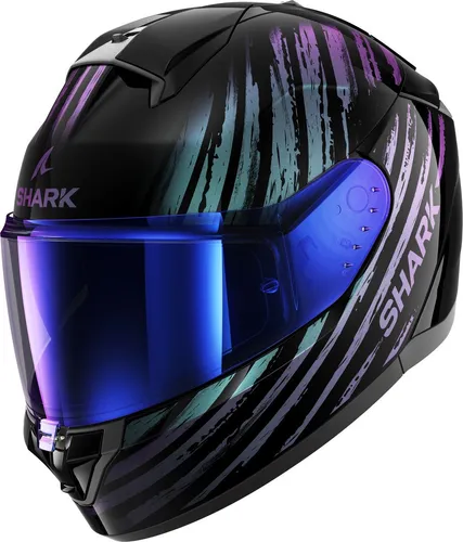 Shark Ridill 2 Assya Glossy Kxk Gr. M 57/58 - Motorradhelm mit hochbeständigem, kratzfestem Visier der optischen Klasse 1, beschlagfreier Sonnenblende und schnellem, werkzeuglosem Visiersystem für optimalen Fahrkomfort.