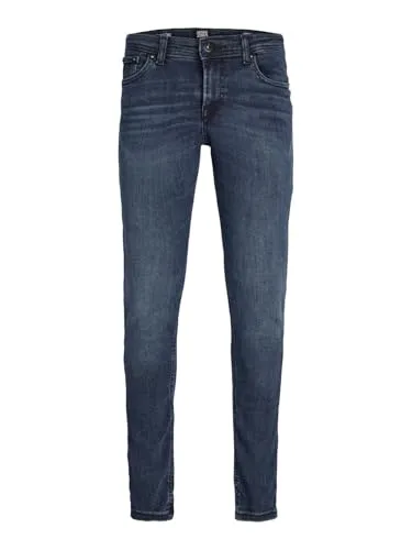 JACK & JONES Herren Slim Fit Jeans Glenn Skinny Tapered - Moderne Jeans in Dunkelblau, schmal geschnitten mit elastischem Baumwoll-Mix für optimalen Tragekomfort.