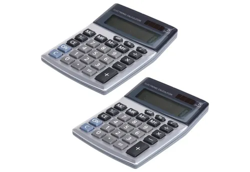 HAC24 Taschenrechner XL Taschenrechner Mathe Rechner Tischrechner, mit großem Display, Batteriebetrieben