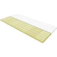 3D Deluxe Kaltschaum Topper 80x200 cm - Premium Matratzenauflage mit 7 Zonen - Matratzenschutzbezüge mit 3D Konturschnitt für optimale Punktelastizität und langanhaltenden Liegekomfort. Der Bezug aus TENCEL sorgt für ein angenehmes Schlafklima und ist bei 60 Grad waschbar.