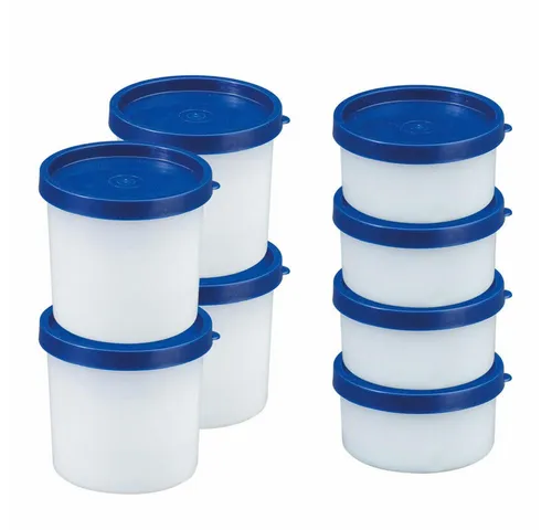 WESTMARK Vorratsdose Set 8tlg., je 4 Kräuterdosen/Gefrierdosen, 4 Kräuterdosen à 100 ml, PE