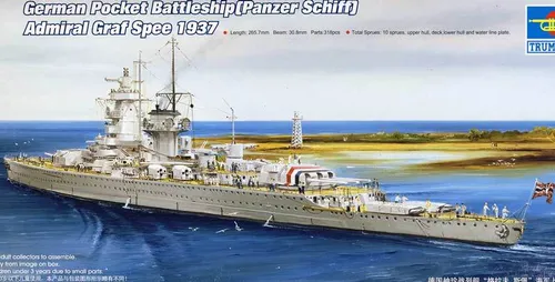 Trumpeter Schlachtschiff Admiral Graf Spee 1937 kit 1:700 Modell-Bausatz NEU kit