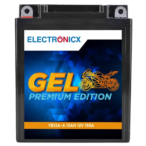 Electronicx GB12A-A 12V 12Ah GEL Motorradbatterie