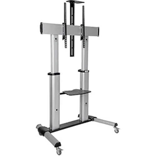 Eaton Tripp Lite Robuster Rollständer für Fernseher, höhenverstellbar, 60 bis 100 Zoll Bildschirme (Schwarz) (DMCS60100XX)