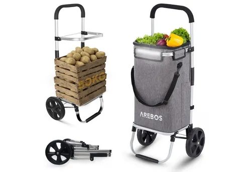 Arebos 3in1 Einkaufstrolley