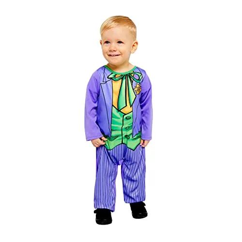Amscan Joker Comic Kostüm für Babys (6-12 Monate) in lila von Amscan
