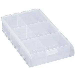 Allit Sortimentskasten EuroPlus Basic 12/6, 457166, 12 x 4,4 x 20,5cm, Kunststoff, mit 6 Fächern