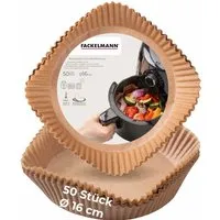 Fackelmann Backpapier für Heißluftfritteuse rund, 16cm, 50 Stk. 42686