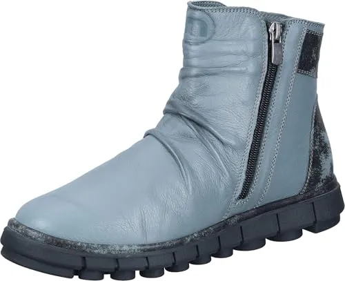 Manitu Damen Stiefeletten 42 EU - Bequeme Lederstiefel - Wanderschuhe mit rutschfester TR-Sohle und warmem Futter, ideal für kalte Tage und lange Spaziergänge.