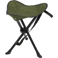 Mojawo 3-Bein Dreibeinhocker Campinghocker Anglerhocker Tragegurt Olivgrün