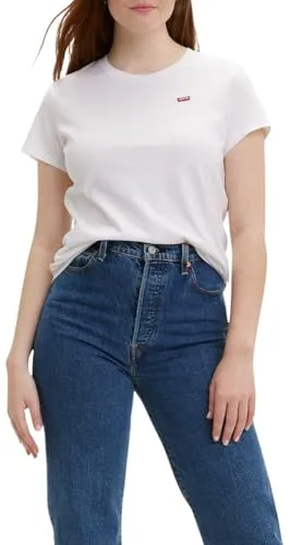 Levi's® T-Shirt TEE Minilogo Weiß XL (42) - Sportliches Shirt aus 100% Baumwolle mit elastischem Jersey, figurbetontem Schnitt und kleiner Logostickerei – ideal für lässige Outfits.