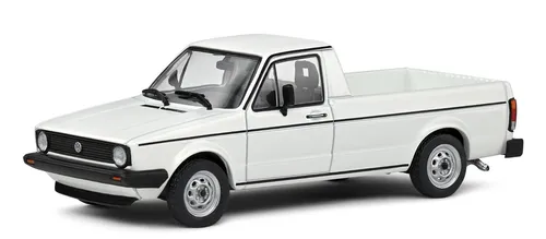 Solido 1:43 VW Caddy 1990 Pick-Up Modellauto - Modellauto im Maßstab 1:43, perfekt für Sammler. Der VW Caddy in Alpine White kommt montiert und in einer ansprechenden Verpackung mit Fenster.