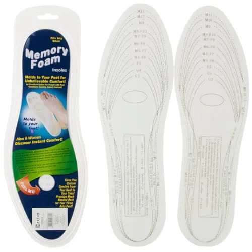 Orthopädische Schaumstoffschuheinlagen, Schuheinlagen Zuschneidbare Stoßdämpfungs Polstereinlagen Weiche und Bequeme Ersatz Innensohlen für Herren und Damen