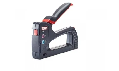 Novus Office HANDTACKER J-15 030-0441 - Tacker für Klammernlängen von 4 - 10mm, mit ergonomischem Softgrip-Hebel und Sicherheitsentriegelung für komfortables Arbeiten.