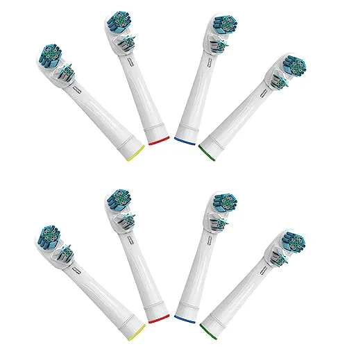 Ersatzbürstenköpfe für Braun Oralb Elektrische Zahnbürsten, Generic Nachfüller Dual Clean Zahnbürsten, 8 Stück