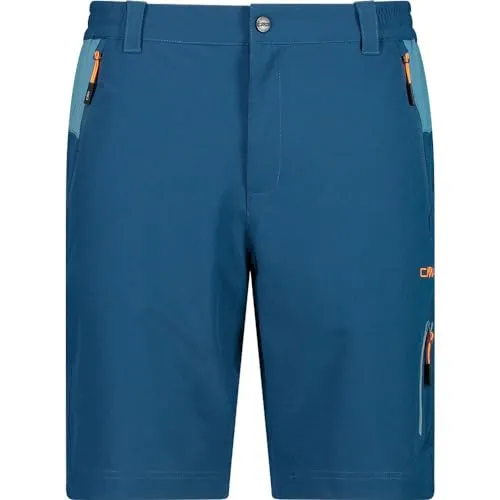 CMP MAN Bermuda bluesteel (M951) 56 - Herren Outdoor Shorts, ideal für Klettern und Wandern, aus hochwertigem 4-Wege-Stretchmaterial für optimale Bewegungsfreiheit und DRY-Funktion für schnelle Feuchtigkeitsregulierung.