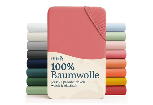 Laleni Spannbettlaken Atmungsaktives weiches und wärmendes Spannbettlaken, Baumwolle, Gummizug: rundum, (1 Stück), Kinderbett, Spielgitter, Wiege oder Stubenwagen mit Rundumgummizug