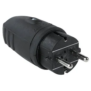 as-Schwabe Gummi Schuko-Stecker von as - Schwabe