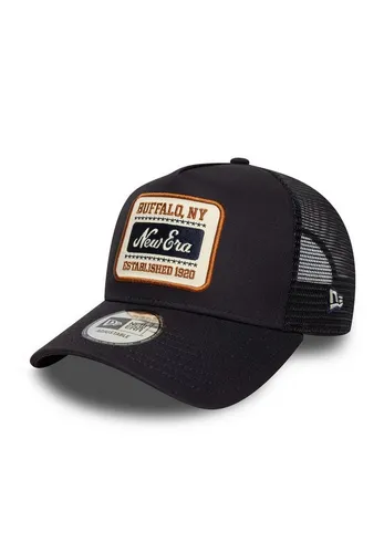 New Era A-Frame Mesh Trucker Cap - BRAND PATCH navy - Hüte & Mützen, stylische Trucker Cap aus atmungsaktivem Mesh für optimalen Tragekomfort im Sommer, ideal für Freizeitaktivitäten.