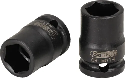 KS Tools 3/8 Sechskant-Kraft-Stecknuss, kurz, 9 mm