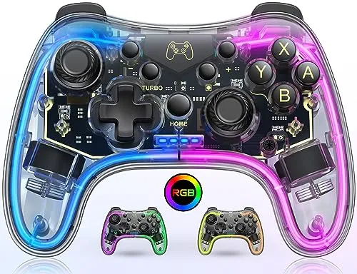 HELLCOOL Switch Controller mit RGB-Licht und Turbo-Funktion