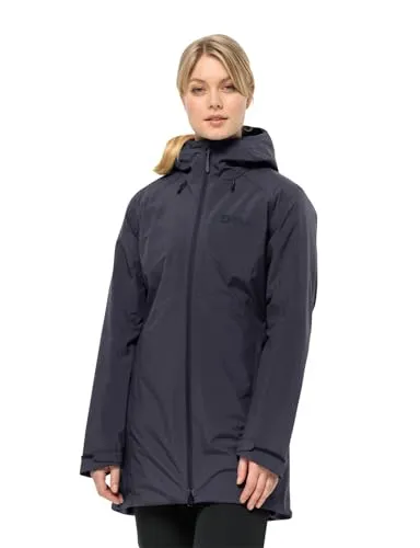 Jack Wolfskin Heidelstein INS Jacket W graphite XS - Funktionsjacke für Damen, wasserdicht und atmungsaktiv mit recycelten Materialien, ideal für Outdoor-Abenteuer bei jedem Wetter.